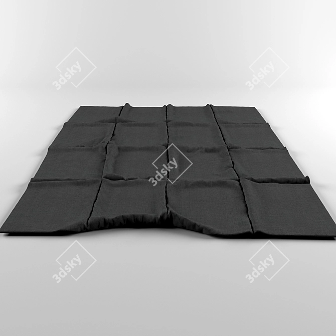 Luxury Shaggy Carpet 3D model image 1