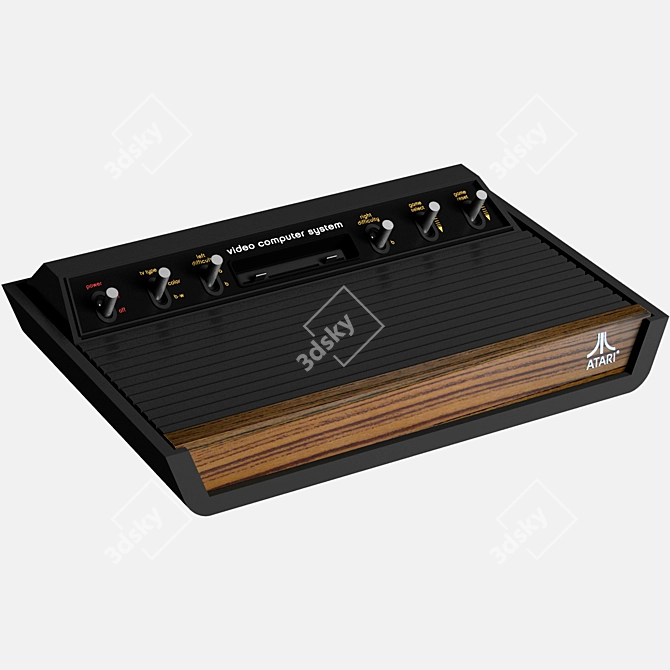 Retro Gaming Console: Atari 2600 3D model image 2