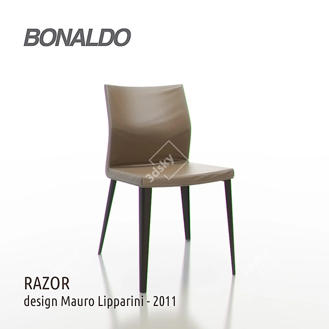  Sleek Razor Chair: Mauro Lipparini Design 3D model image 1