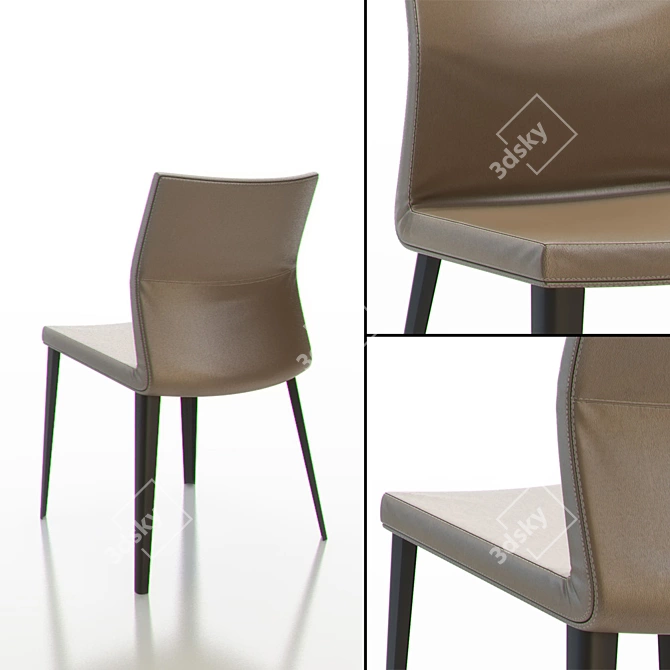  Sleek Razor Chair: Mauro Lipparini Design 3D model image 2