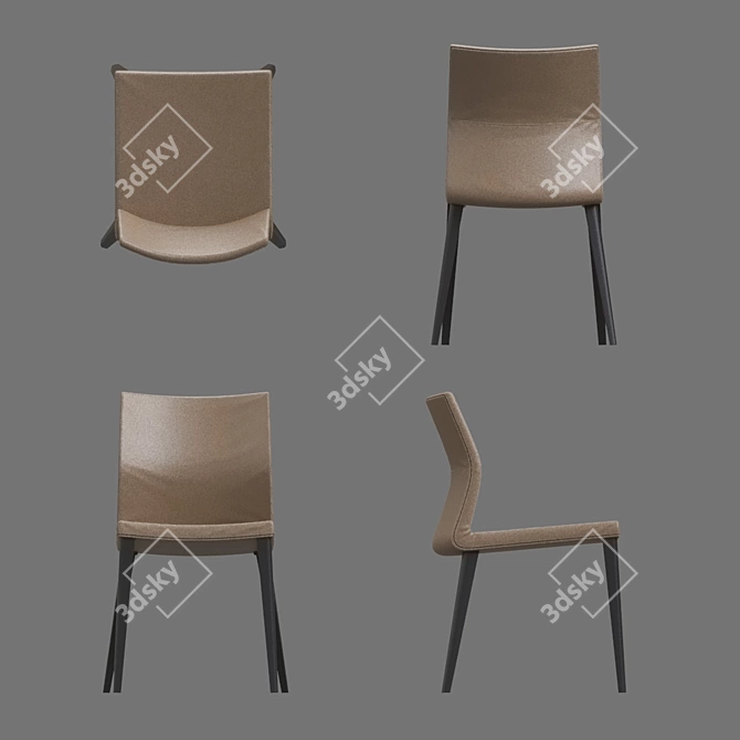  Sleek Razor Chair: Mauro Lipparini Design 3D model image 3