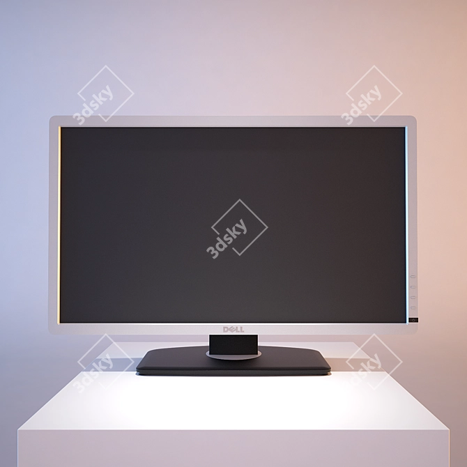 High-Resolution Dell U2312HM Monitor 3D model image 3