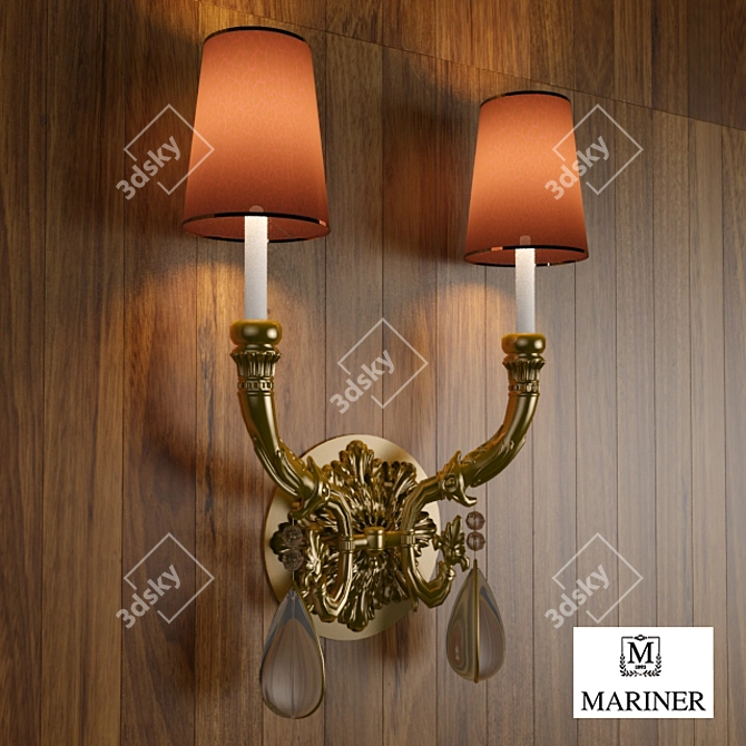 Poly Wall Lamp by Mariner 3D model image 1