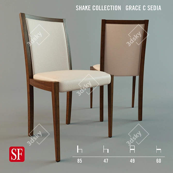 Grace c_SEDIA Chair: Shake up Your Space 3D model image 1