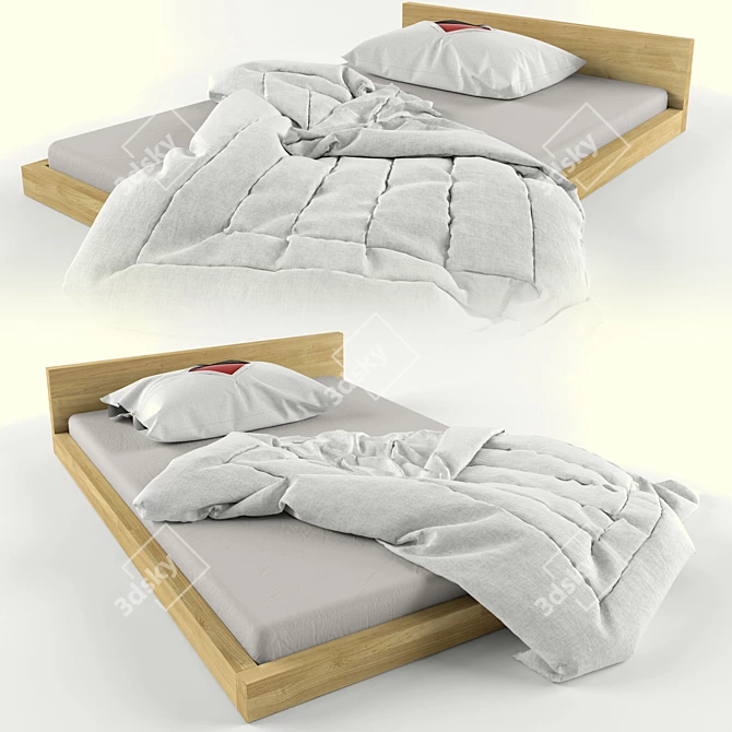Krovatka: Compact and Comfortable Bed 3D model image 1