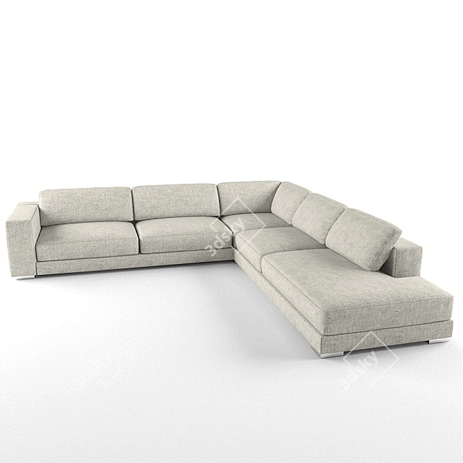 Modern Sectional Sofa 3D model image 1