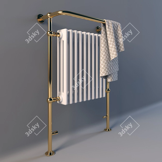 Outdoor Heated Towel LineaTre - Italian Design 3D model image 2