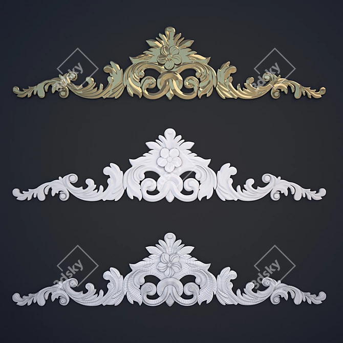 Orac Decor Stucco 170: Elegant Ornamental Trim 3D model image 1