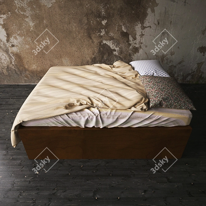 Dreamy Slumber Bed 3D model image 1