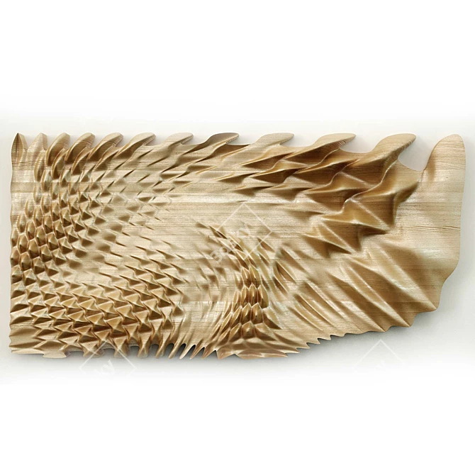 Wooden Parametric Panel 3D model image 1