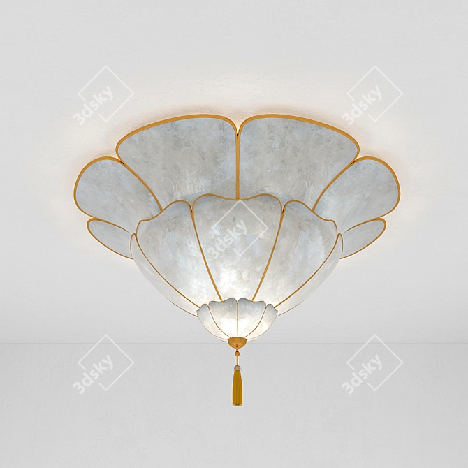 Ethnic Chandelier: Illuminate Your Space 3D model image 1