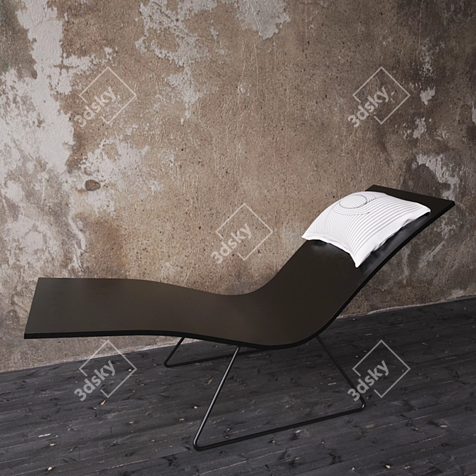 Ergonomic 3D Chair Model 3D model image 1