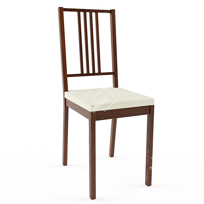 Title: Brown Berje Chair by Ikea 3D model image 1