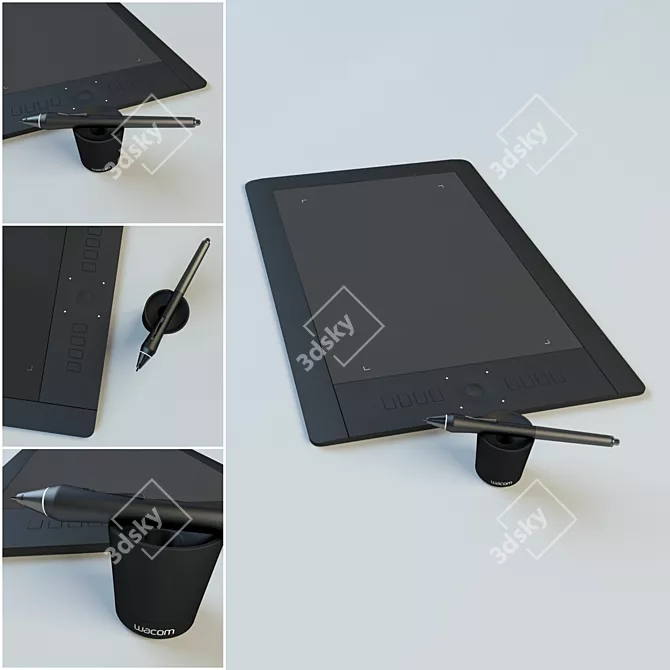 Wacom Workstation Tablet 3D model image 1