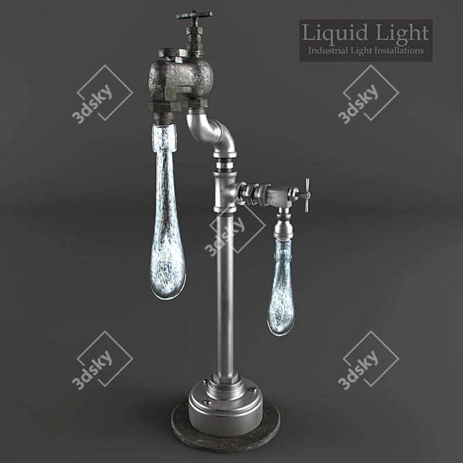 Radiant Glow: Liquid Liqht 3D model image 1