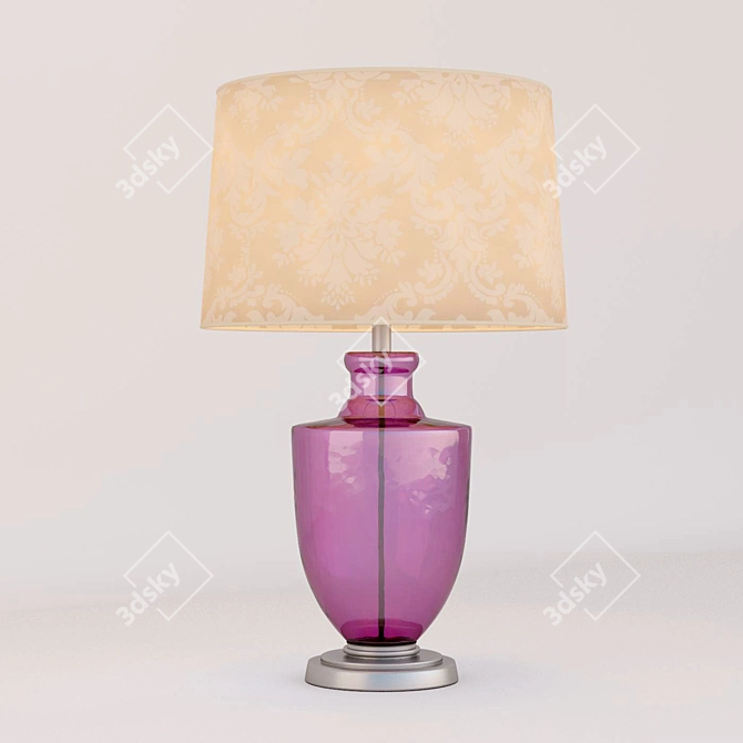 Elegant Glow: Modern Table Lamp 3D model image 1