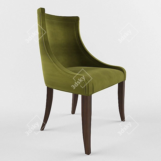 Authentic Celtic Chair 3D model image 1