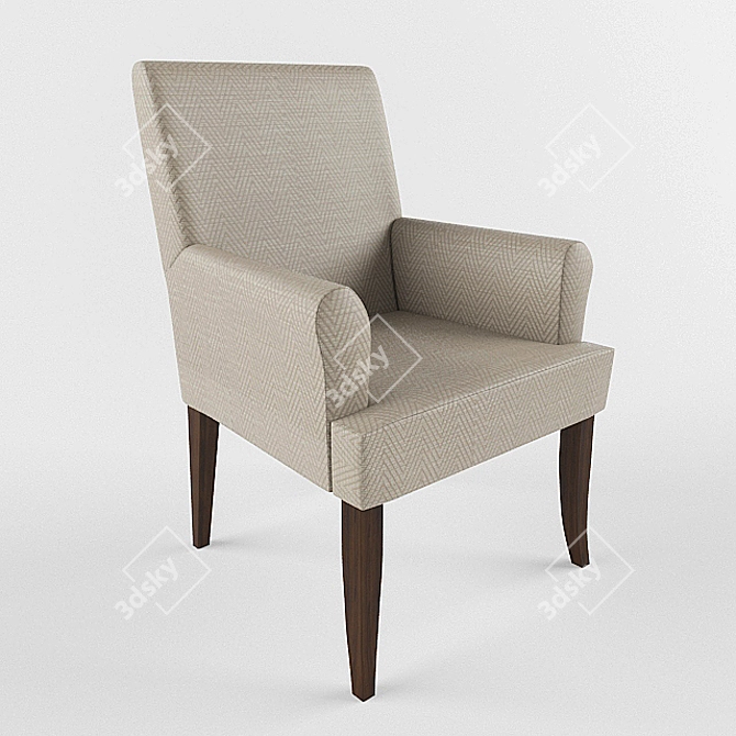 Elegant Greco Chair 3D model image 1