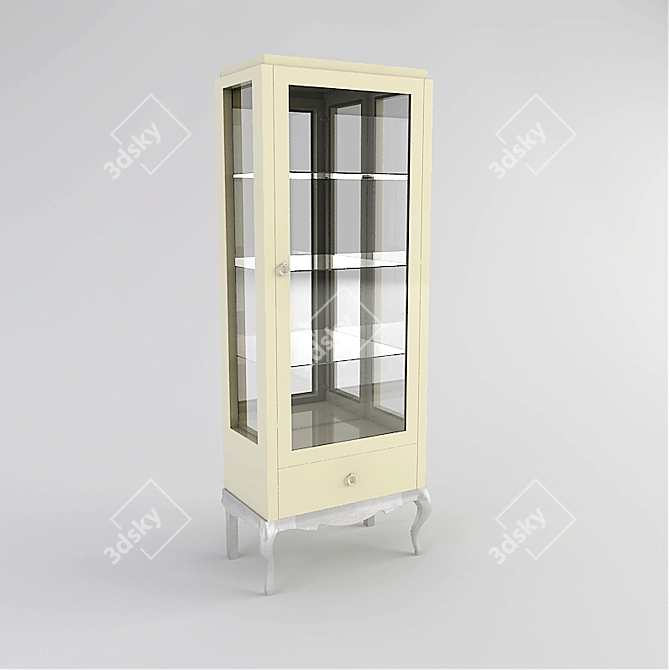 Modern Display Showcase 3D model image 1