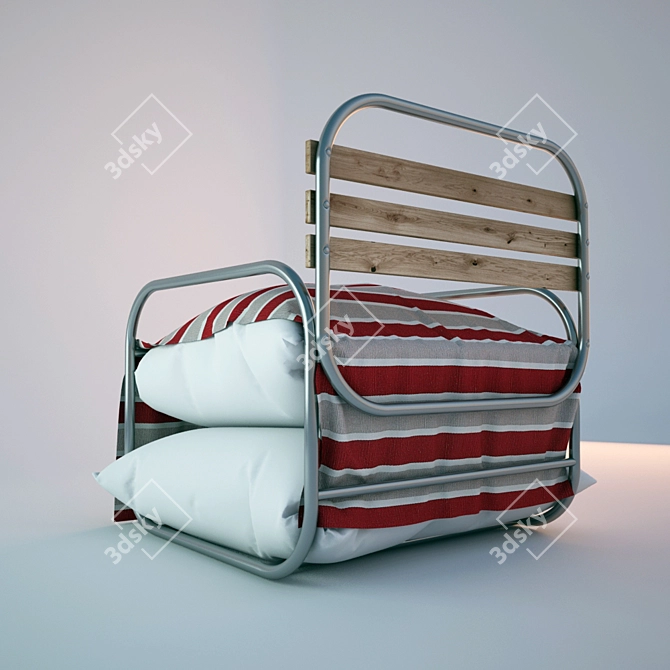 Cottage Comfort Armchair 3D model image 2