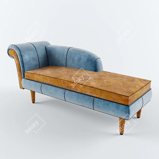 Elegant and Comfortable Chaise Longue 3D model image 1