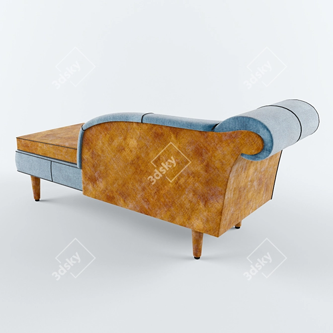 Elegant and Comfortable Chaise Longue 3D model image 2