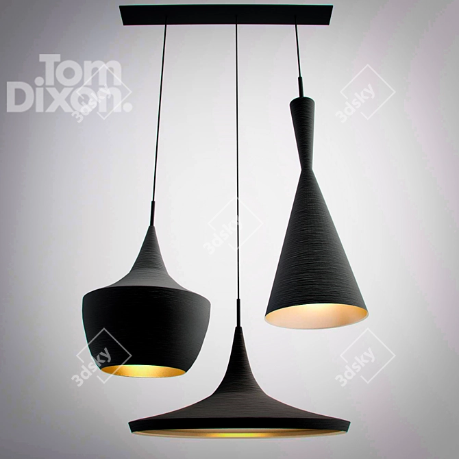 Elegant Beat Light Collection by Tom Dixon 3D model image 1