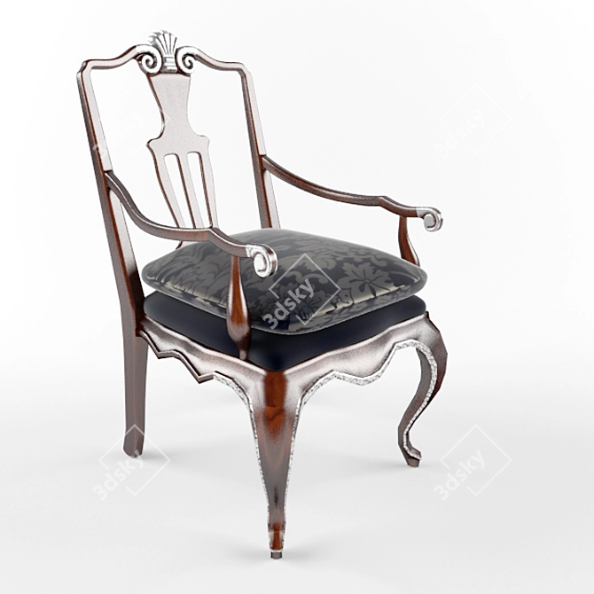 Elegant Classic Chairs 3D model image 2