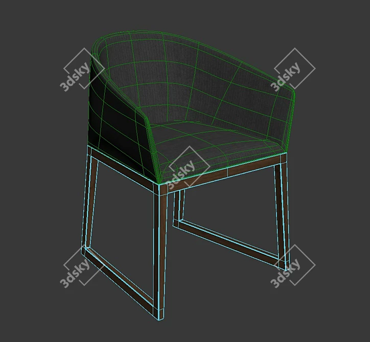 MORGANA Bridge Chair 3D model image 3