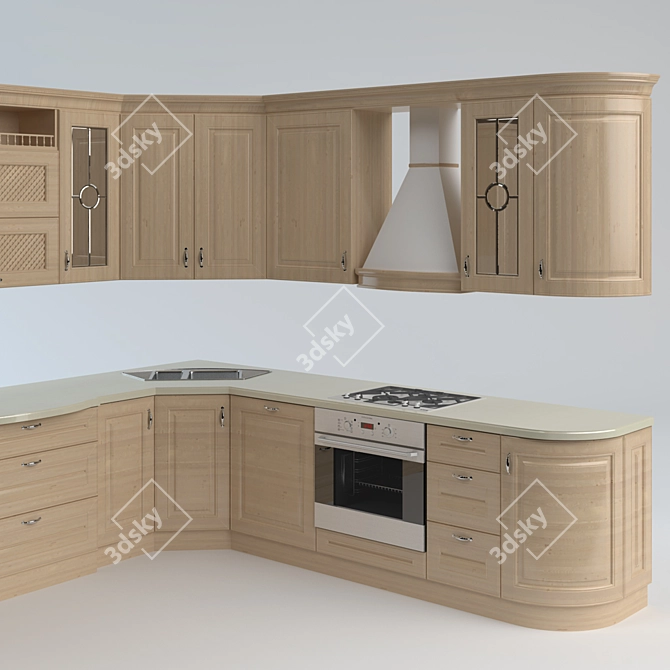 Timeless Kitchen 3D model image 2