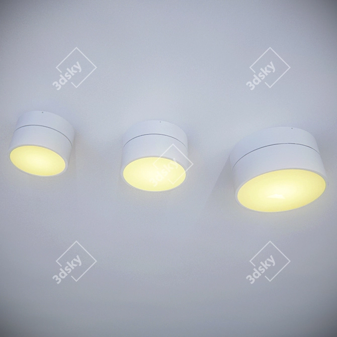 Moon Series Overhead Lights 3D model image 2