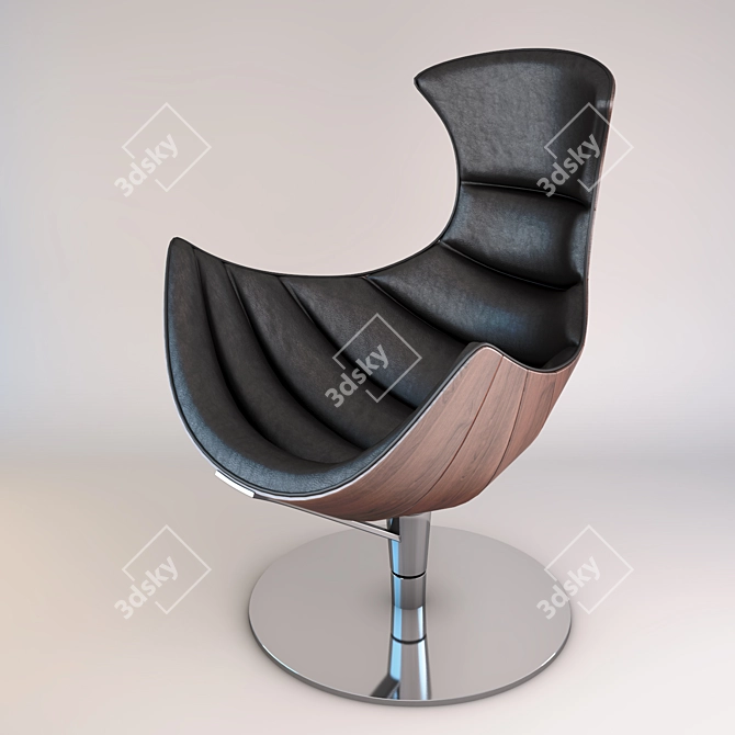 Cozy Nest Egg Chair 3D model image 1