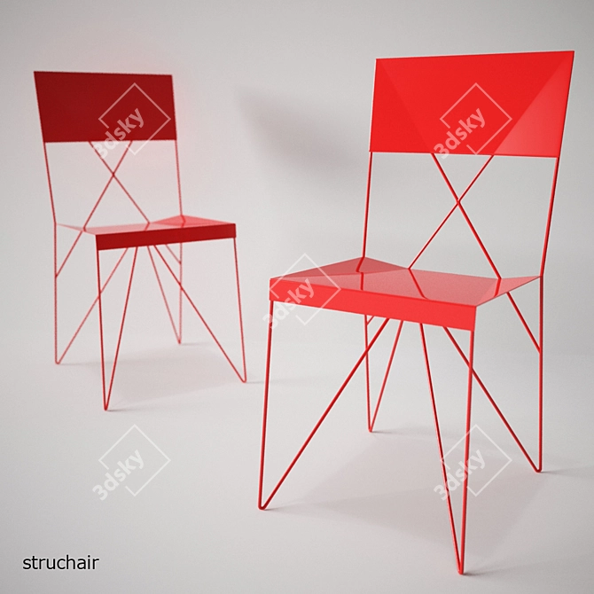 Sleek Struchair by Duffy London 3D model image 1