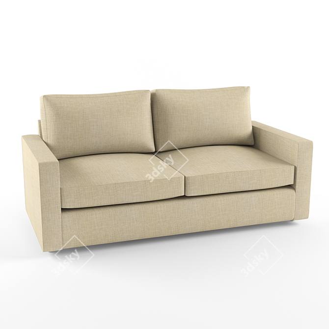 Contemporary Minimalist Sofa 3D model image 1