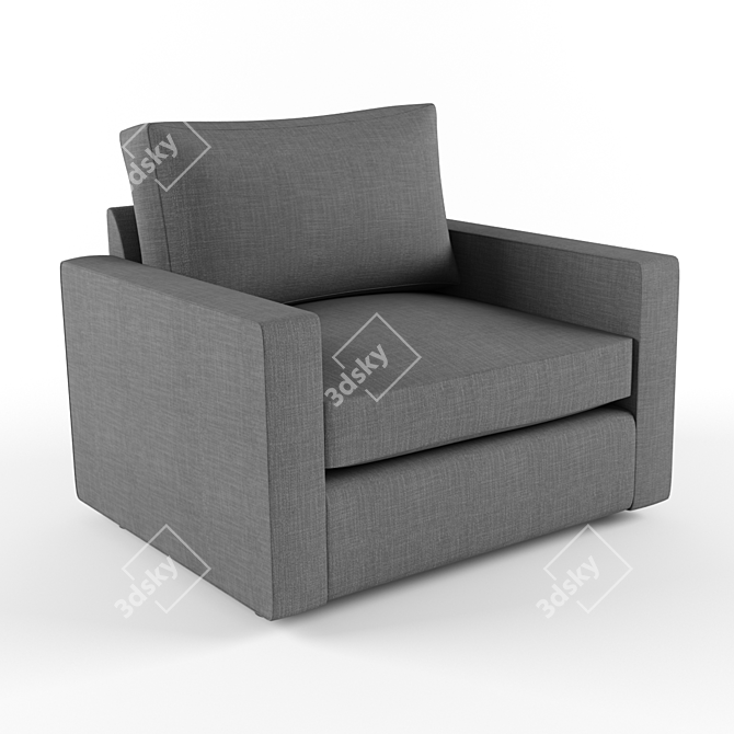 Minimalist Modern Chair 3D model image 1