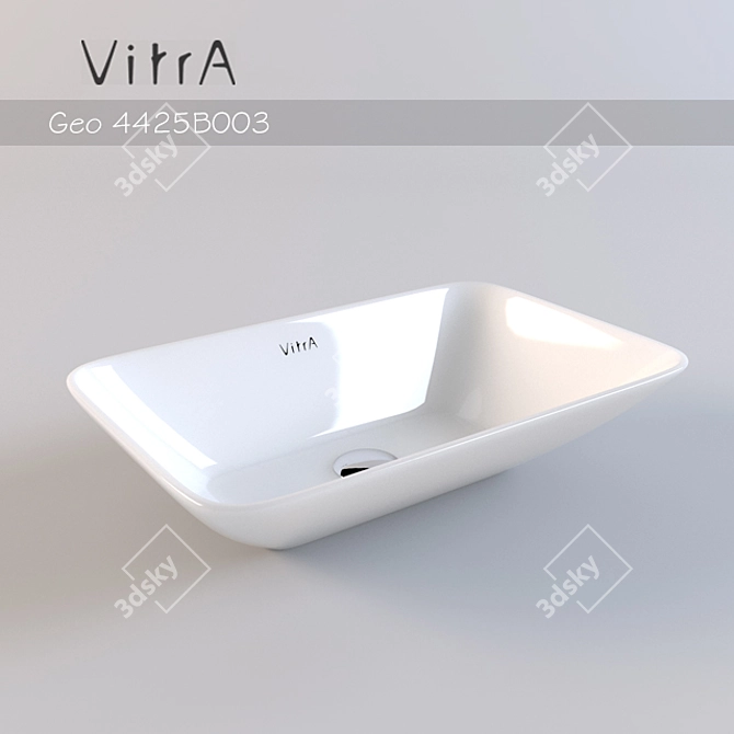 VitrA Geo 4425B003 Porcelain Sink 3D model image 1