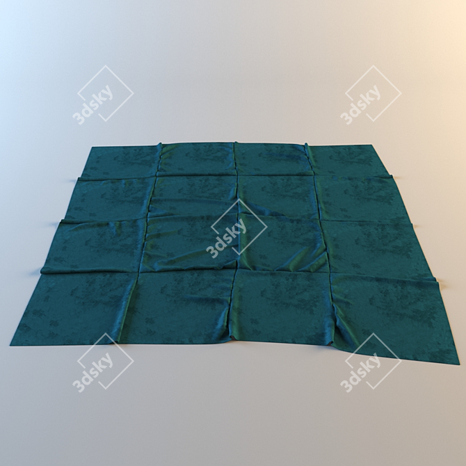 Soft & Stylish Home Carpet 3D model image 1