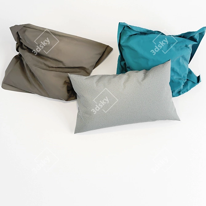 Luxury Comfort-Cloud Pillows 3D model image 1