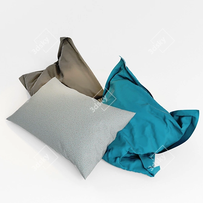 Luxury Comfort-Cloud Pillows 3D model image 2