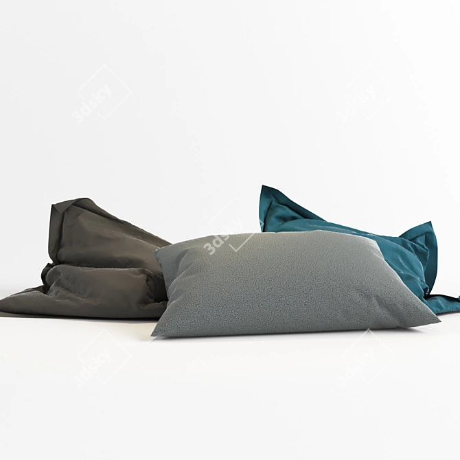 Luxury Comfort-Cloud Pillows 3D model image 3