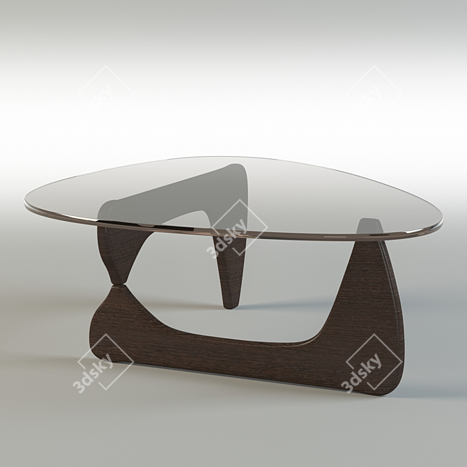 Modern Noguchi Coffee Table 3D model image 1