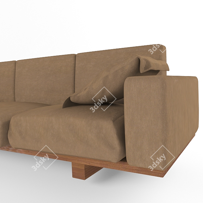 Italian Luxury: Sofa Utah RIVA1920 3D model image 3