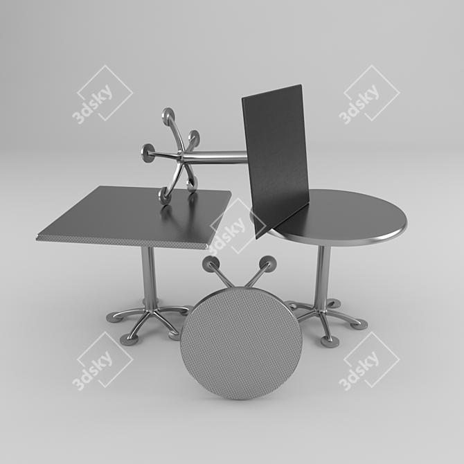 Versatile Knoll/Pensi Table Collection 3D model image 1