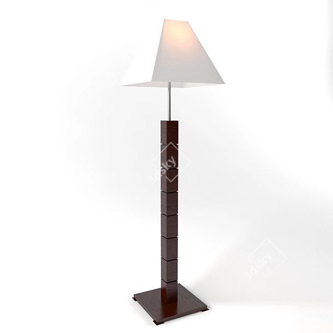 Minimalist Floor Lamp 3D model image 1