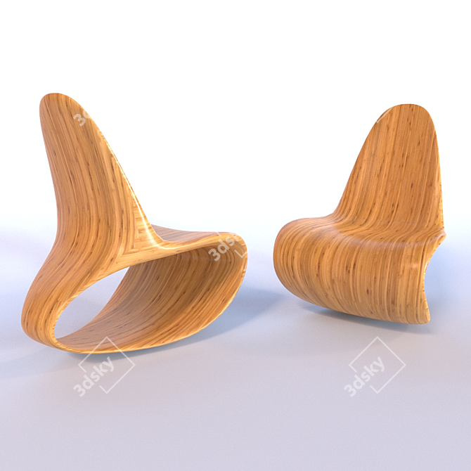 ODEChair: Simplicity, Modern Design & Natural Materials 3D model image 1