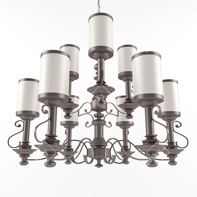 Elegant York Chandelier 3D model image 1