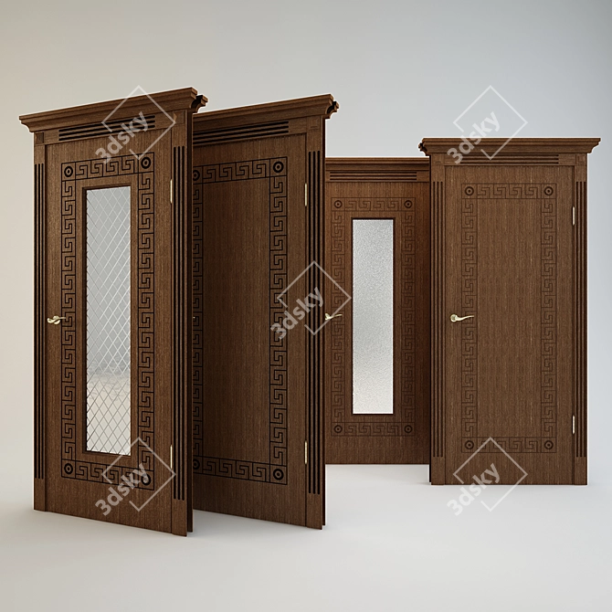 Athens Door Collection: Modern Elegance & Craftsmanship 3D model image 1