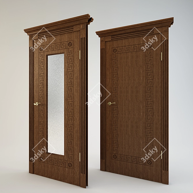 Athens Door Collection: Modern Elegance & Craftsmanship 3D model image 2