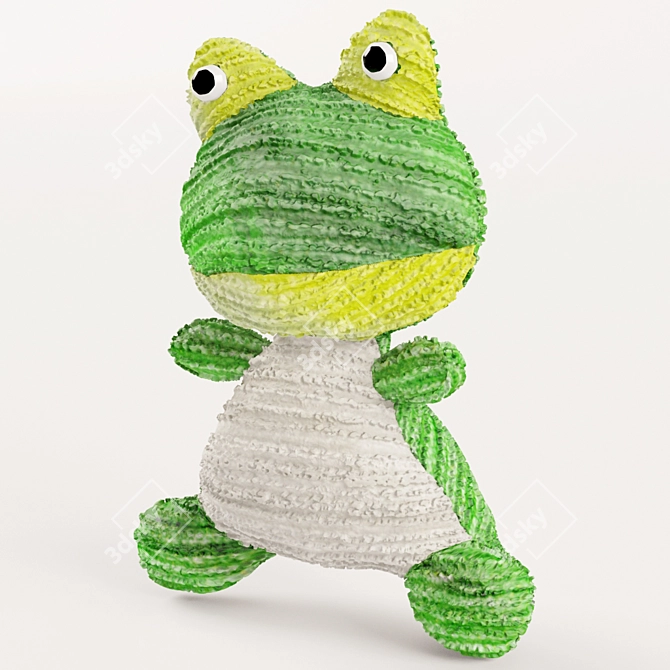 Glowing Frog Toy 3D model image 1