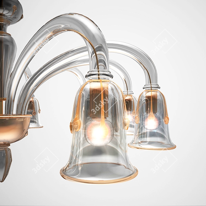 Elegant De Majo K10 Chandelier 3D model image 2